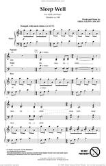 Cover icon of Sleep Well sheet music for choir (SATB: soprano, alto, tenor, bass) by Greg Gilpin, intermediate skill level