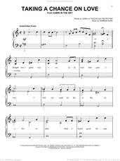 Cover icon of Taking A Chance On Love sheet music for piano solo by Vernon Duke, John Latouche and Ted Fetter, beginner skill level