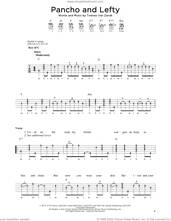 Cover icon of Pancho And Lefty sheet music for banjo solo by Townes Van Zandt, Willie Nelson & Merle Haggard and Michael J. Miles, intermediate skill level