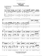 Cover icon of Yours sheet music for guitar (tablature) by tobyMac, Pete Stewart and Toby McKeehan, intermediate skill level