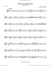 Cover icon of Surface Pressure (from Encanto) sheet music for trumpet solo by Lin-Manuel Miranda and Jessica Darrow, intermediate skill level