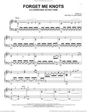Cover icon of Forget Me Knots (from Spider-Man: No Way Home) sheet music for piano solo by Michael Giacchino and Michael G. Giacchino, intermediate skill level