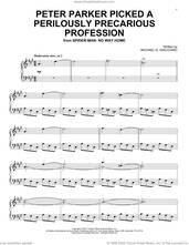 Cover icon of Peter Parker Picked A Perilously Precarious Profession (from Spider-Man: No Way Home) sheet music for piano solo by Michael Giacchino and Michael G. Giacchino, intermediate skill level