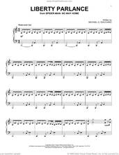 Cover icon of Liberty Parlance (from Spider-Man: No Way Home) sheet music for piano solo by Michael Giacchino and Michael G. Giacchino, intermediate skill level