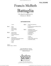 Cover icon of Battaglia (COMPLETE) sheet music for concert band by Francis McBeth and Clarence Barber, intermediate skill level