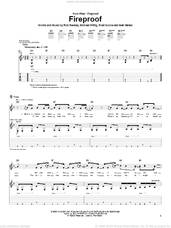 Cover icon of Fireproof sheet music for guitar (tablature) by Pillar, Brad Noone, Michael Wittig and Rob Beckley, intermediate skill level