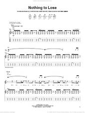 Cover icon of Nothing To Lose sheet music for guitar (tablature) by Sanctus Real, Chris Rohman, Matt Hammitt and Steve Goodrum, intermediate skill level