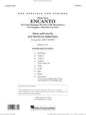 Cover icon of Music from Encanto (arr. Larry Moore) (COMPLETE) sheet music for orchestra by Lin-Manuel Miranda and Larry Moore, intermediate skill level
