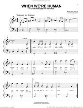 Cover icon of When We're Human (from The Princess And The Frog) sheet music for piano solo (big note book) by Randy Newman, easy piano (big note book)