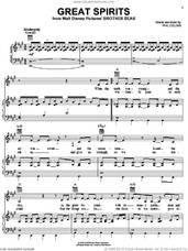 Cover icon of Great Spirits sheet music for voice, piano or guitar by Phil Collins and Brother Bear (Movie), intermediate skill level