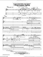Cover icon of I Don't Live Today sheet music for guitar (tablature) by Jimi Hendrix and Kenny Wayne Shepherd, intermediate skill level