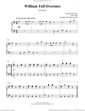 Cover icon of William Tell Overture (arr. Glenda Austin) sheet music for piano four hands by Gioacchino Rossini and Glenda Austin, classical score, intermediate skill level
