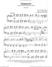 Cover icon of Tomorrow (from Annie) (arr. Carolyn Miller) sheet music for piano four hands by Charles Strouse, Carolyn Miller and Martin Charnin, intermediate skill level