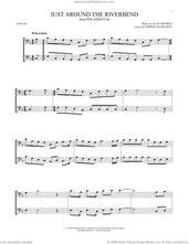Cover icon of Just Around The Riverbend (from Pocahontas) sheet music for two cellos (duet, duets) by Alan Menken and Stephen Schwartz, intermediate skill level