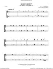Cover icon of Be Our Guest (from Beauty And The Beast) sheet music for two flutes (duets) by Alan Menken, Alan Menken & Howard Ashman and Howard Ashman, intermediate skill level