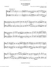 Cover icon of In Summer (from Frozen) sheet music for two trombones (duet, duets) by Josh Gad, Kristen Anderson-Lopez and Robert Lopez, intermediate skill level