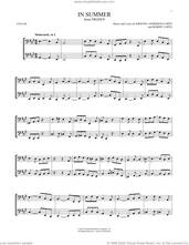 Cover icon of In Summer (from Frozen) sheet music for two cellos (duet, duets) by Josh Gad, Kristen Anderson-Lopez and Robert Lopez, intermediate skill level