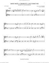 Cover icon of How Does A Moment Last Forever (from Beauty And The Beast) sheet music for two alto saxophones (duets) by Celine Dion, Alan Menken and Tim Rice, intermediate skill level