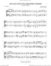 Cover icon of The Ballad Of The Lonesome Cowboy (from Toy Story 4) sheet music for two clarinets (duets) by Chris Stapleton and Randy Newman, intermediate skill level