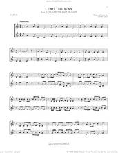 Cover icon of Lead The Way (from Disney's Raya And The Last Dragon) sheet music for two violins (duets, violin duets) by Jhené Aiko, intermediate skill level