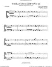 Cover icon of The Place Where Lost Things Go (from Mary Poppins Returns) sheet music for two alto saxophones (duets) by Emily Blunt, Marc Shaiman and Scott Wittman, intermediate skill level