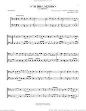 Cover icon of Into The Unknown (from Frozen 2) sheet music for two trombones (duet, duets) by Idina Menzel and AURORA, Kristen Anderson-Lopez and Robert Lopez, intermediate skill level