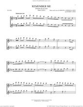 Cover icon of Remember Me (Ernesto de la Cruz) (from Coco) sheet music for two flutes (duets) by Kristen Anderson-Lopez & Robert Lopez, Kristen Anderson-Lopez and Robert Lopez, intermediate skill level