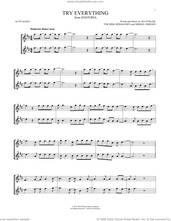 Cover icon of Try Everything (from Zootopia) sheet music for two alto saxophones (duets) by Shakira, Mikkel Eriksen, Sia Furler and Tor Erik Hermansen, intermediate skill level