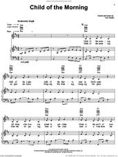 Cover icon of Child Of The Morning sheet music for voice, piano or guitar by Tom Paxton, intermediate skill level