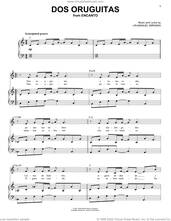 Cover icon of Dos Oruguitas (from Encanto) sheet music for voice and piano by Lin-Manuel Miranda and Sebastian Yatra, intermediate skill level