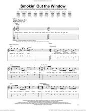 Cover icon of Smokin' Out The Window sheet music for guitar solo (easy tablature) by Silk Sonic, Brandon Paak Anderson, Bruno Mars and Dernst Emile, easy guitar (easy tablature)
