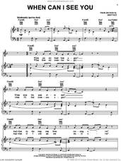 Cover icon of When Can I See You sheet music for voice, piano or guitar by Babyface, intermediate skill level