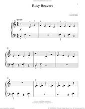 Cover icon of Busy Beavers sheet music for piano solo (elementary) by Jennifer Linn, beginner piano (elementary)