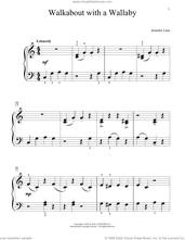 Cover icon of Walkabout With A Wallaby sheet music for piano solo (elementary) by Jennifer Linn, beginner piano (elementary)