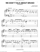 Cover icon of We Don't Talk About Bruno (from Encanto) sheet music for piano solo (big note book) by Lin-Manuel Miranda, easy piano (big note book)