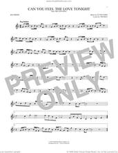 Cover icon of Can You Feel The Love Tonight (from The Lion King) sheet music for recorder solo by Elton John and Tim Rice, intermediate skill level