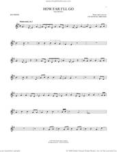 Cover icon of How Far I'll Go (from Moana) sheet music for recorder solo by Lin-Manuel Miranda and Alessia Cara, intermediate skill level