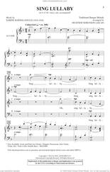 Cover icon of Sing Lullaby (arr. Heather Sorenson) sheet music for choir (SATB: soprano, alto, tenor, bass) by Sabine-Baring Gould, Heather Sorenson and Miscellaneous, intermediate skill level