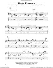 Cover icon of Under Pressure sheet music for guitar solo by Queen & David Bowie, Queen, Brian May, David Bowie, Freddie Mercury, John Deacon and Roger Taylor, intermediate skill level