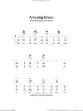 Cover icon of Amazing Grace sheet music for ukulele (chords) by John Newton, intermediate skill level