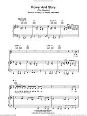 Cover icon of Power And Glory sheet music for voice, piano or guitar by Lou Reed and Michael Rathke, intermediate skill level