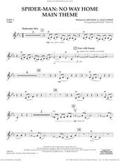 Cover icon of Spider-Man: No Way Home Main Theme (arr. Vinson) sheet music for concert band (pt.2 - violin) by Michael Giacchino and Johnnie Vinson, intermediate skill level