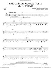 Cover icon of Spider-Man: No Way Home Main Theme (arr. Vinson) sheet music for concert band (pt.4 - f horn) by Michael Giacchino and Johnnie Vinson, intermediate skill level