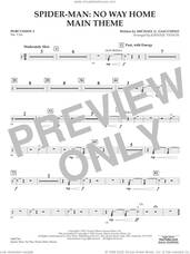 Cover icon of Spider-Man: No Way Home Main Theme (arr. Vinson) sheet music for concert band (percussion 2) by Michael Giacchino and Johnnie Vinson, intermediate skill level