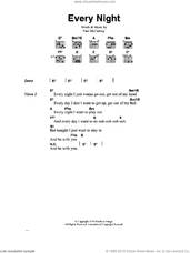 Cover icon of Every Night sheet music for guitar (chords) by Paul McCartney, intermediate skill level