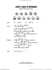 Cover icon of Just Like A Woman sheet music for guitar (chords) by Jeff Buckley and Bob Dylan, intermediate skill level