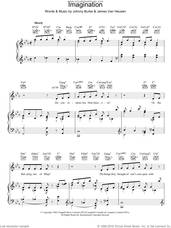 Cover icon of Imagination sheet music for voice, piano or guitar by Jimmy Van Heusen and John Burke, intermediate skill level
