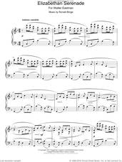 Cover icon of Elizabethan Serenade sheet music for piano solo by Ronald Binge, intermediate skill level