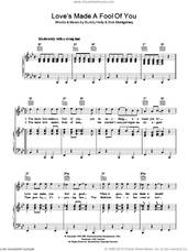 Cover icon of Love's Made A Fool Of You sheet music for voice, piano or guitar by Buddy Holly and Bob Montgomery, intermediate skill level