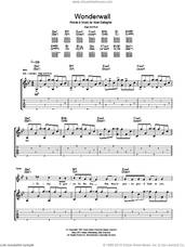 Cover icon of Wonderwall sheet music for guitar (tablature) by Ryan Adams and Noel Gallagher, intermediate skill level